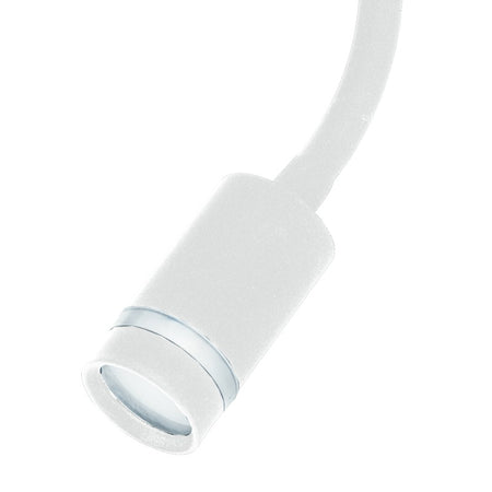Applique da Lettura Flessibile Silicone Bianco Lampada Moderna Led 3 watt Luce Calda