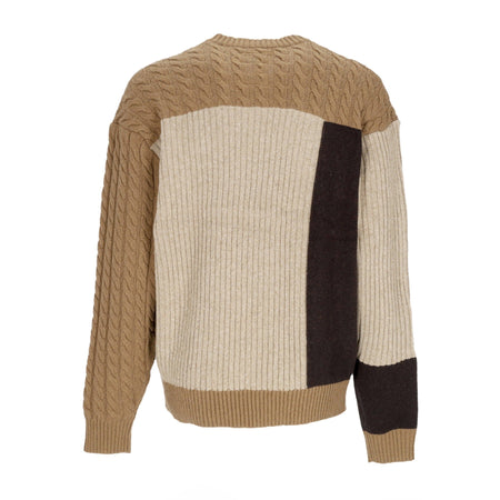 DICKIES Maglione Uomo Lucas Patchwork Sweater Black da uomo