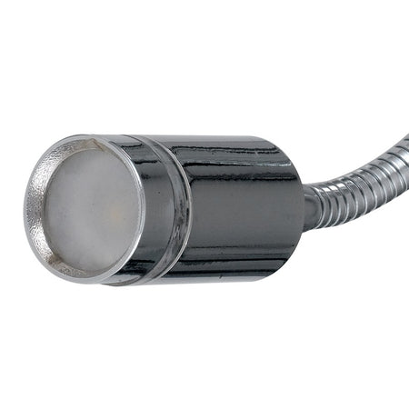 Applique Moderna Cromo Flessibile Lampada da Lettura Led 3 watt Luce Calda