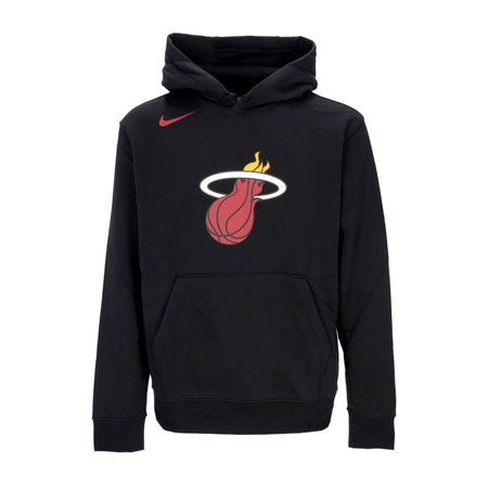 NIKE NBA Felpa Cappuccio Uomo Nba Club Hoodie Miahea Black da uomo