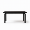 Tavolo Antares con gambe in metallo e piano in marmo, design moderno, 140/200 x 90 x h 76 cm