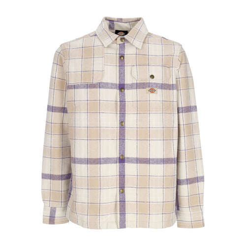 DICKIES Camicia Manica Lunga Uomo Nimmons L/s Shirt Light Beige da uomo