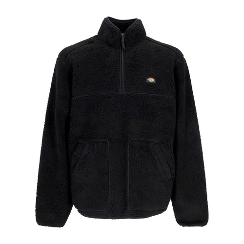 DICKIES Felpa Collo Alto Uomo Mount Hope Quarter Zip Black da uomo
