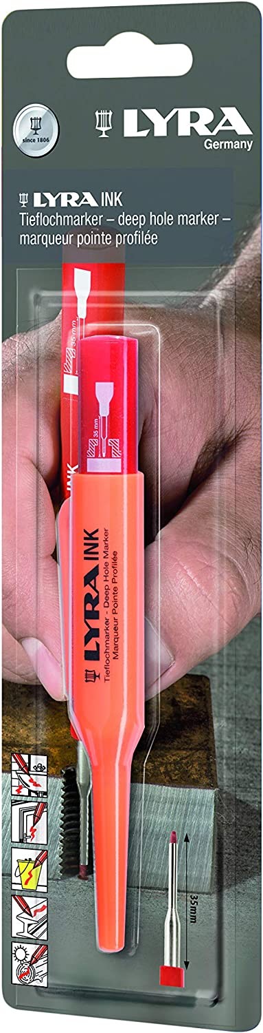 Lyra Ink paint pennarello rosso punta extra fine