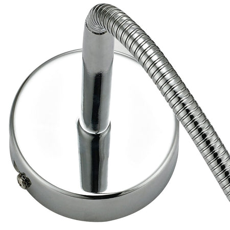 Applique flessibile dal colore cromato 28 watt 2700 kelvin G9