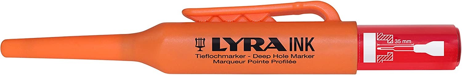 Lyra Ink paint pennarello rosso punta extra fine