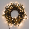 Catena lineare di luce bianca calda con 180 MiniLed per decorazioni natalizie