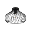 Plafoniera Industrial Staverton 1 Luce Acciaio Nero