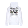 PROPAGANDA Felpa Cappuccio Uomo Logo Label Hoodie White da uomo