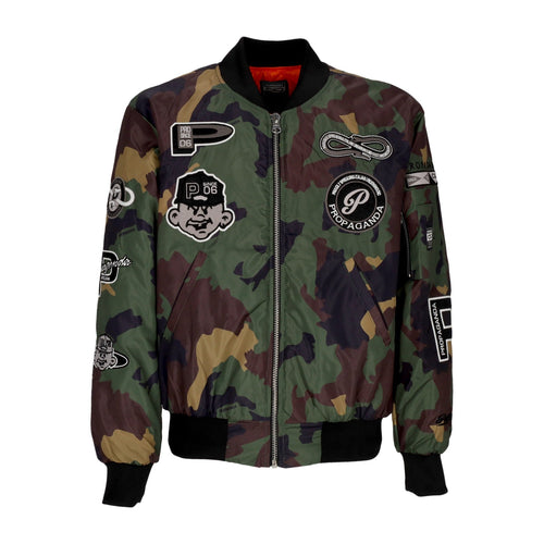 PROPAGANDA Giubbotto Bomber Uomo Baseball Bomber Camo da uomo