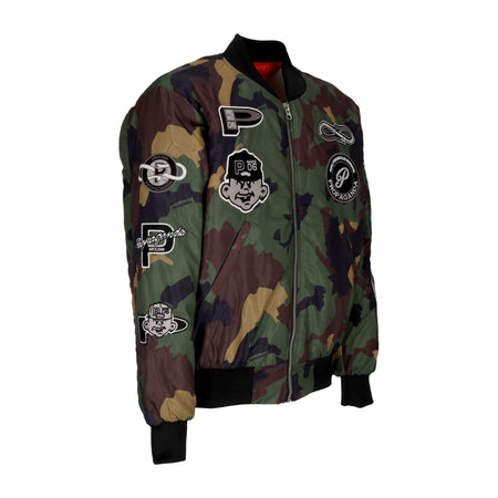 PROPAGANDA Giubbotto Bomber Uomo Baseball Bomber Camo da uomo