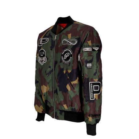 PROPAGANDA Giubbotto Bomber Uomo Baseball Bomber Camo da uomo