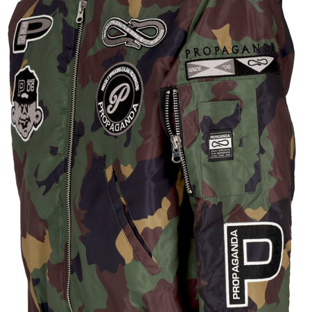 PROPAGANDA Giubbotto Bomber Uomo Baseball Bomber Camo da uomo