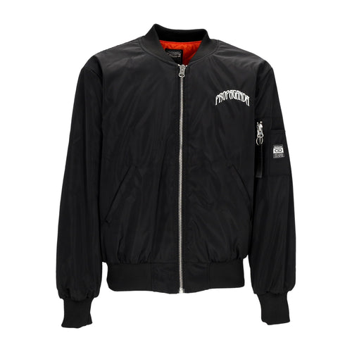 PROPAGANDA Giubbotto Bomber Uomo Triangle Web Bomber Black da uomo