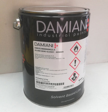 Damiani 5kg smalto base poliuretanica semi lucido tutti i ral 6000