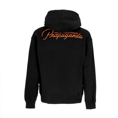 PROPAGANDA Felpa Cappuccio Uomo Dominet Hoodie Black da uomo