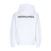 PROPAGANDA Felpa Cappuccio Uomo Logo Fire Hoodie White da uomo