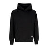PROPAGANDA Felpa Cappuccio Uomo Logo Label Hoodie Black da uomo