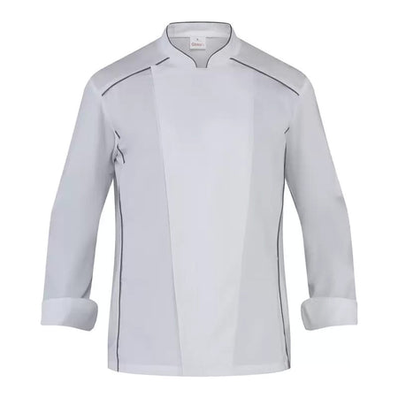 Giacca Cuoco Guido Bianco con Profili Giacca Chef Manica Lunga