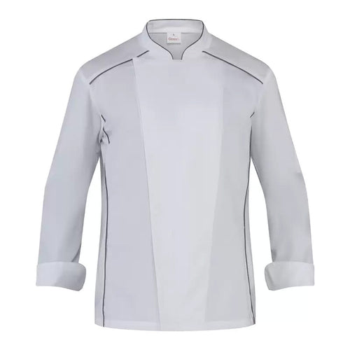 Giacca Cuoco Guido Bianco con Profili Giacca Chef Manica Lunga