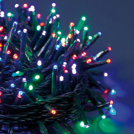 Catena lineare natalizia MiniLED da Ø 3 mm con 8 giochi di luce