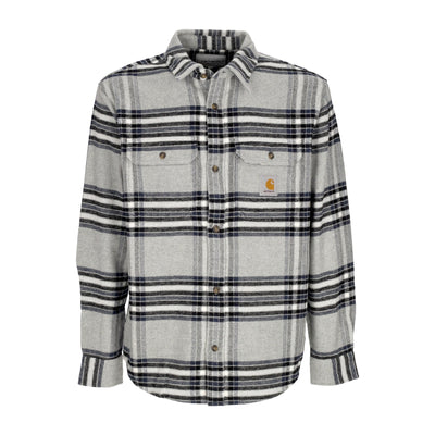 CARHARTT WIP Camicia Manica Lunga Uomo L/s Hawkins Shirt Grey Heather da uomo