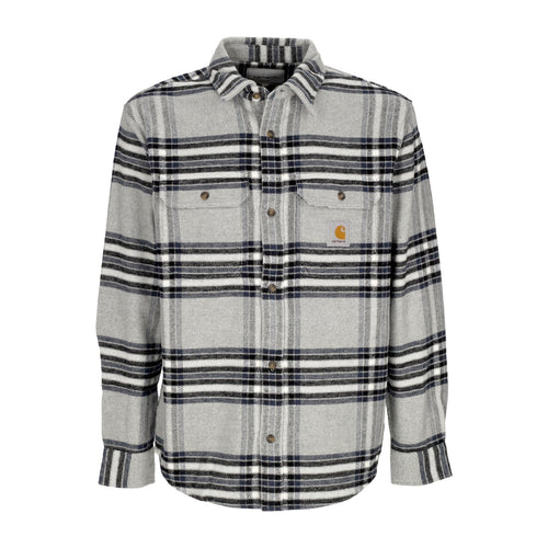 CARHARTT WIP Camicia Manica Lunga Uomo L/s Hawkins Shirt Grey Heather da uomo
