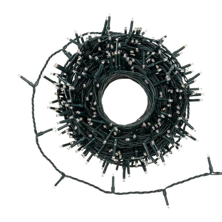 Catena lineare natalizia MiniLED da Ø 3 mm con 8 giochi di luce