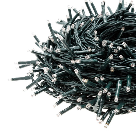 Catena lineare natalizia MiniLED da Ø 3 mm con 8 giochi di luce