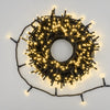 Catena lineare natalizia MiniLED da Ø 3 mm con 8 giochi di luce