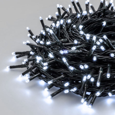 Catena lineare natalizia MiniLED da Ø 3 mm con 8 giochi di luce