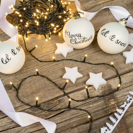 Catena lineare natalizia Smart Connect led da Ø 5 mm con 8 giochi di luce