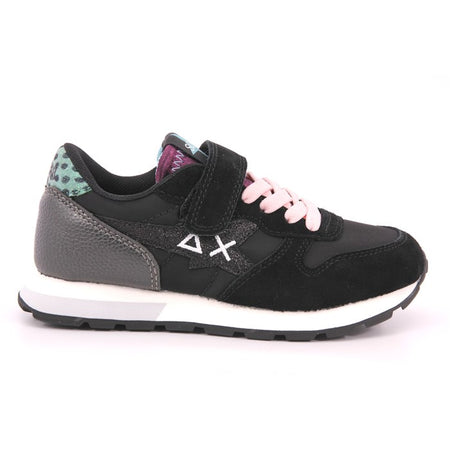 SUN68 Sneakers teen donna GIRL'S STARGIRL GLITTER LOGO Z43410T 11 Nera