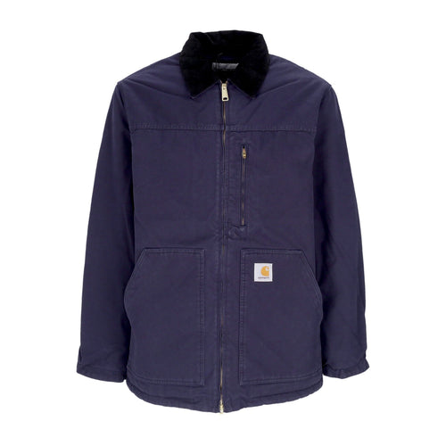 CARHARTT WIP Giubbotto Uomo Arlington Coat Dark Navy/black Rinsed da uomo