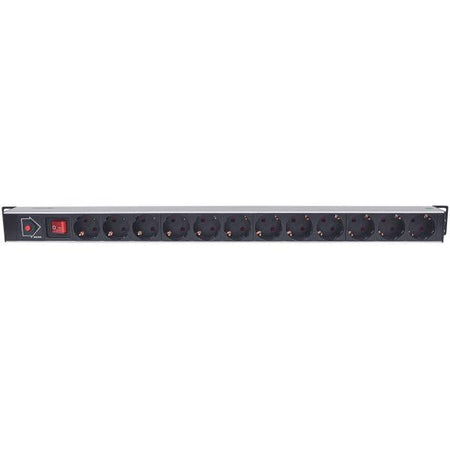 Multipresa Verticale per Rack 12 Posti Spina Schuko Angolata