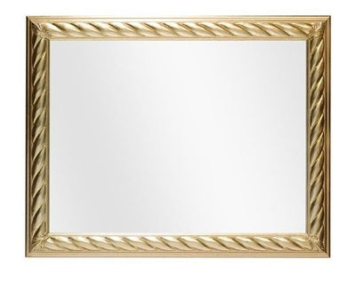MOBILI 2G - Specchiera in foglia oro rettangolare Misure: 79 x 94 x 4
