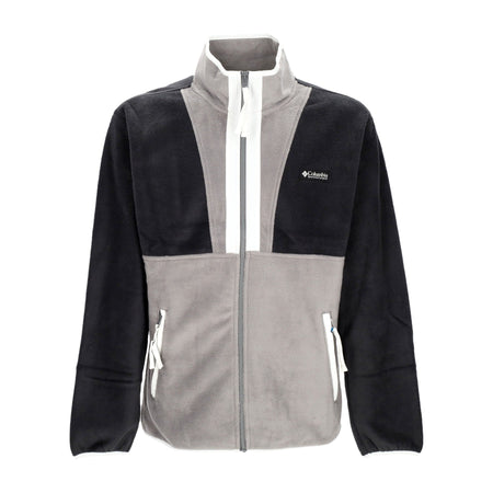 COLUMBIA Giubbotto Pile Uomo Back Bowl Full Zip Fleece Black/city Grey da uomo