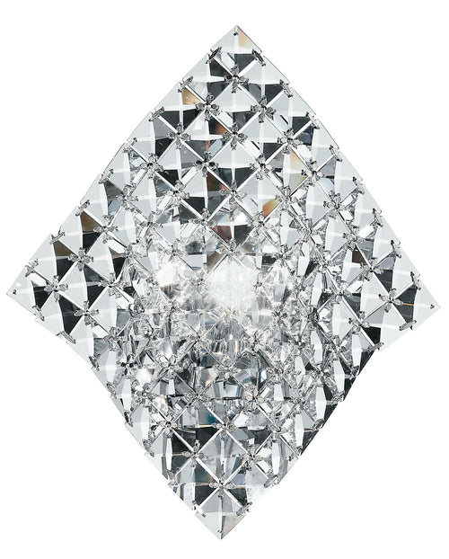 Applique Rombo Cristalli K9 Incastonati Lampada da Parete Moderna G9