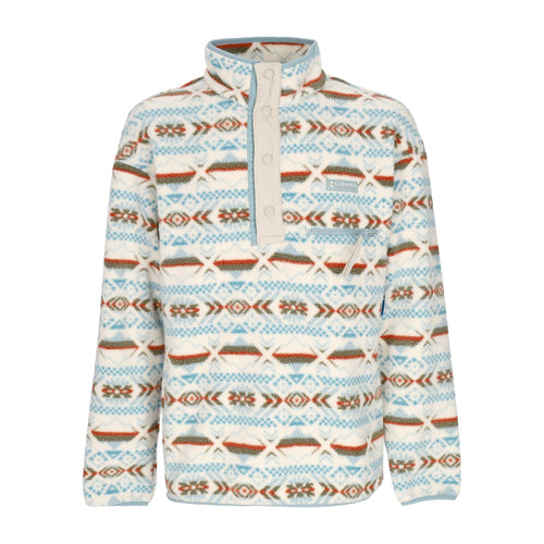 COLUMBIA Giubbotto Pile Infilabile Uomo Helvetia Half Snap Fleece Stone Blue Checkered da uomo
