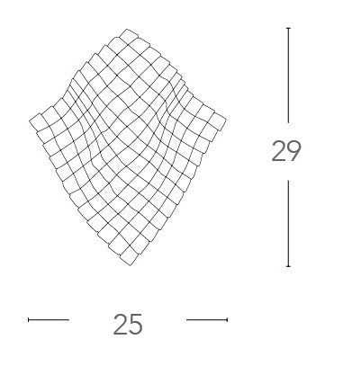 Applique Rombo Cristalli K9 Incastonati Lampada da Parete Moderna G9