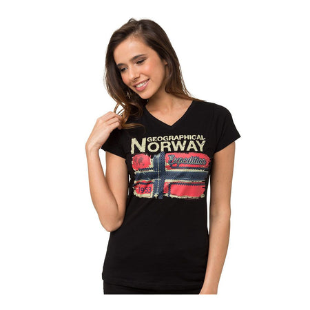 Geographical Norway T-shirt donna Jarlotte Nero