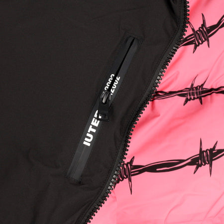 IUTER Piumino Uomo Barbwire Puff Jacket Pink da uomo
