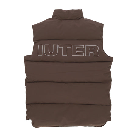 IUTER Piumino Smanicato Uomo Puff Vest Brown da uomo
