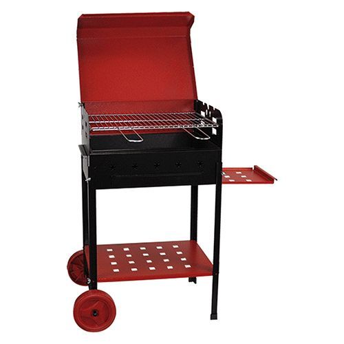 Barbecue a carbone Stella con ripiano laterale in ferro verniciato