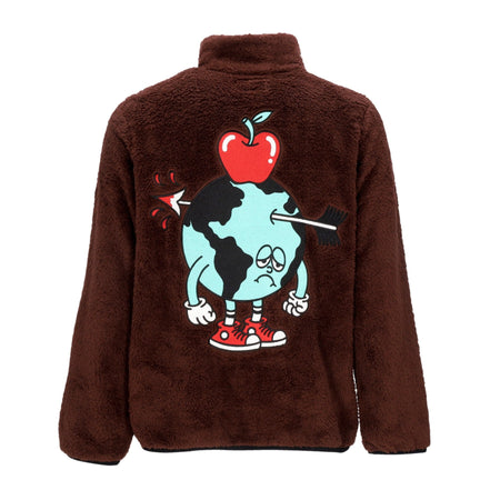 DOOMSDAY Orsetto Uomo Out Of Sight Fleece Jacket Brown da uomo