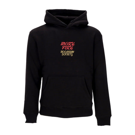 DOOMSDAY Felpa Cappuccio Uomo More Fire Hoodie Black da uomo