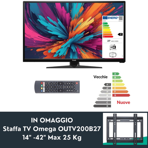 Smart TV 32″ GR32S1470 HD Ready LED HDR10 WebOs 2.0 Central Stand+Ecoprice Staffa Tv OUTV200B27 44239 14 -42 Max 25 Kg