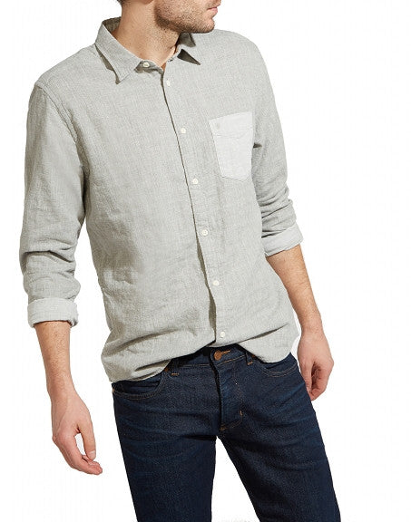 Camicia Uomo Regular Grigio Chiaro Wrangler