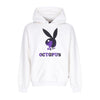 OCTOPUS Felpa Cappuccio Uomo Logo Hoodie X Playboy White da uomo