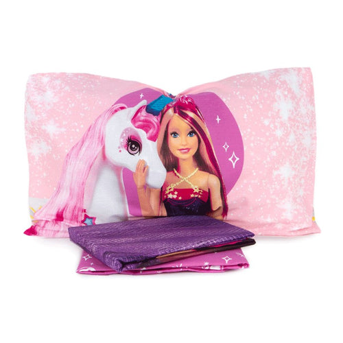 Completo letto singolo Barbie in cotone